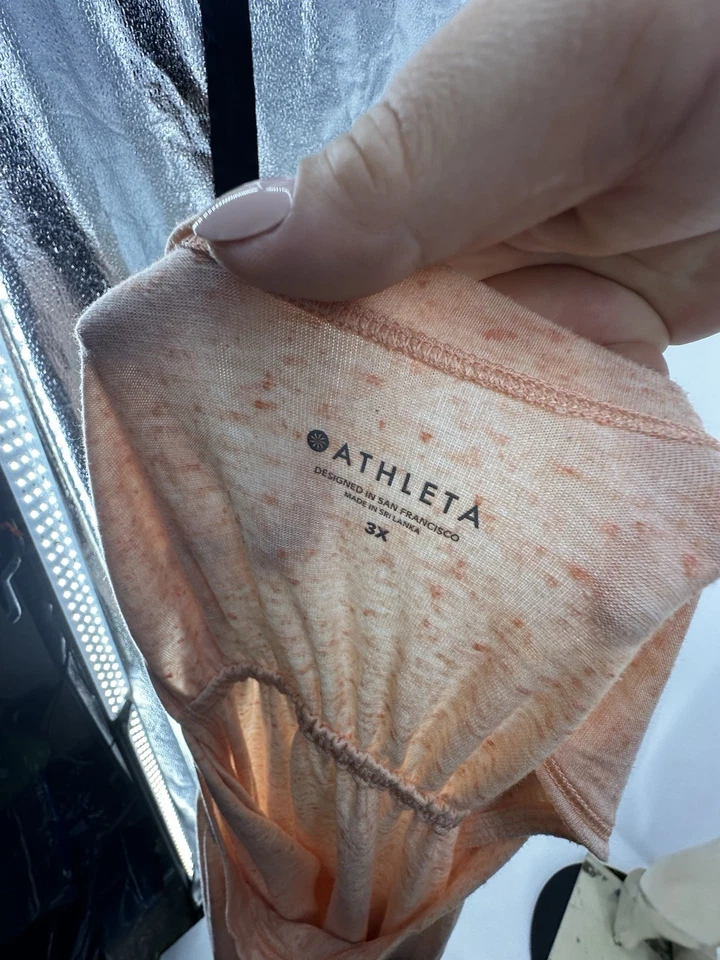 Athleta Plus Size 3X Women Drishti Textured Tank Top Racerback Active E1 - Image 4 of 4