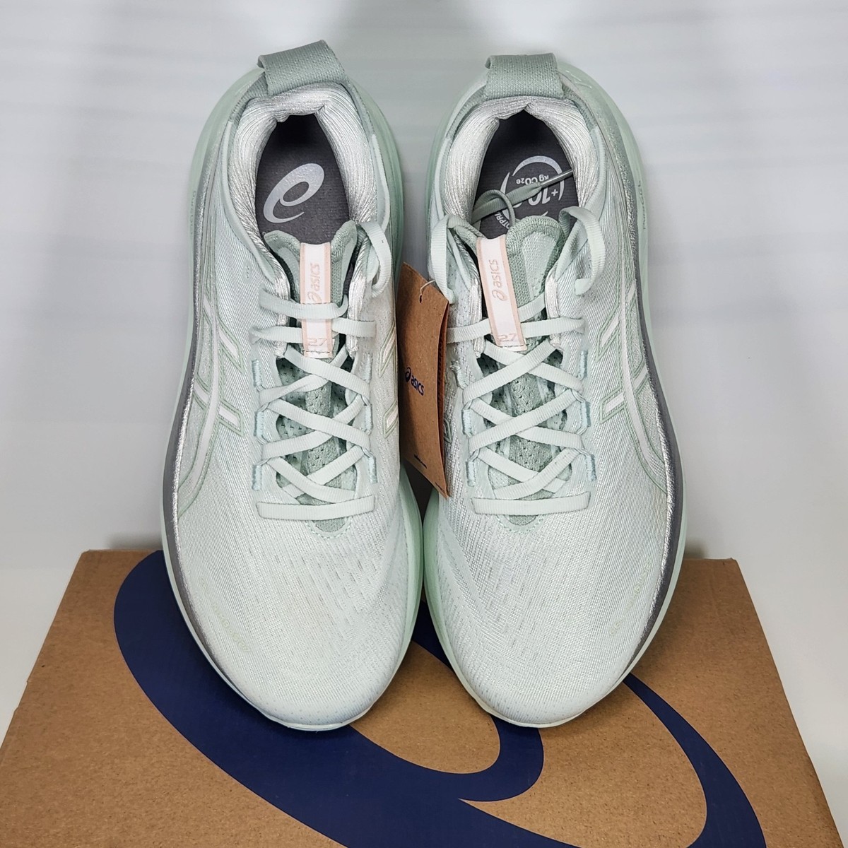 Size 8.5 - ASICS Gel-Nimbus 27 - Pure Aqua / White - Mens | eBay