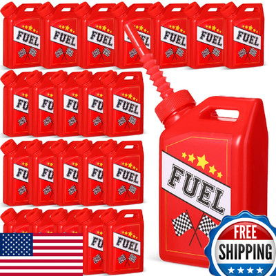 Mifoci 24-Pack Race Car Fuel Can 11oz Drinking Cups with Straws - Kids Party