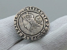 Elizabeth I Sixpence Hammered Silver Coin Detectorist find 1575
