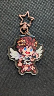 Unofficial Fanmade Kid Icarus Uprising Super Smash Bros Pit Keychain Charm