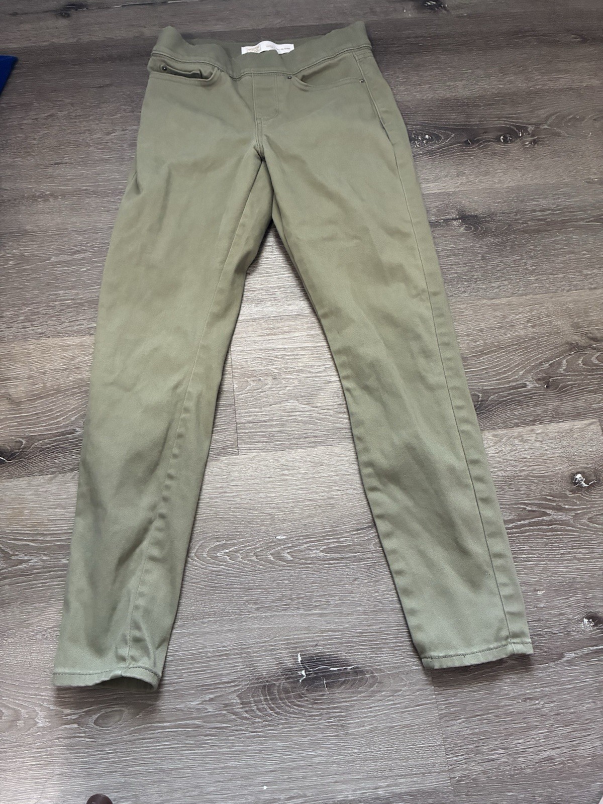 Levi Strauss Signature Women’s Shaping Pull On Green Skinny Jeans Size W27 L30