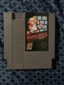 Super Mario Bros. Nintendo NES Black Box Cartridge 3-Screw Very Good Condition