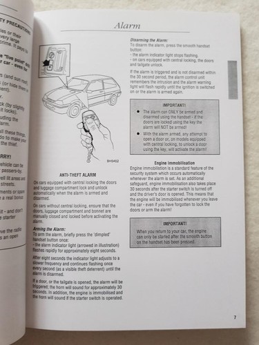 ROVER 100 SERIES Car Owners Handbook c1995 #RCL0012ENG - Picture 3 of 4