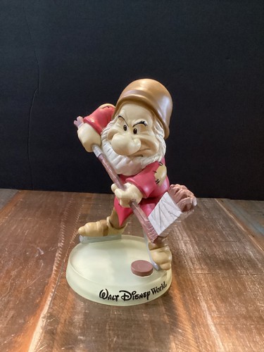 Walt Disney world BobbleHead Grumpy Hockey Player 7.5”