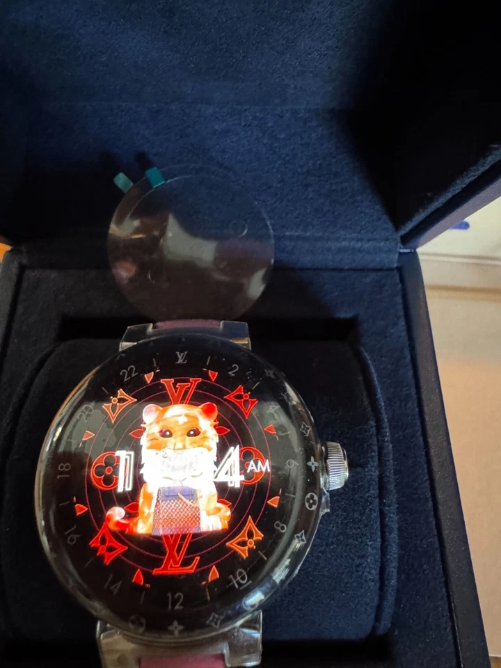 Reloj inteligente Louis Vuitton 44 mm Tambour Horizon Light Up conectado LV QAD01Z Foto 3 de 4