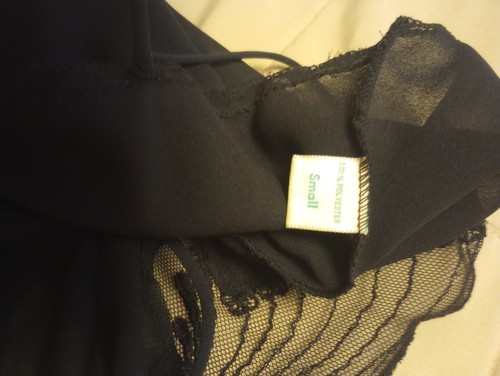 Vintage Papillon by Paula Carbone Lingerie 2 piece Black Set Size Small - Picture 6 of 12