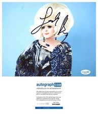 LADY BUNNY SIGNED ICONIC DRAG QUEEN LEGEND 8x10 PHOTO - ACOA COA