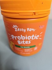 Zesty Paws Probiotic Bites for Dogs 90ct Pumpkin Flavor Digestive Support As