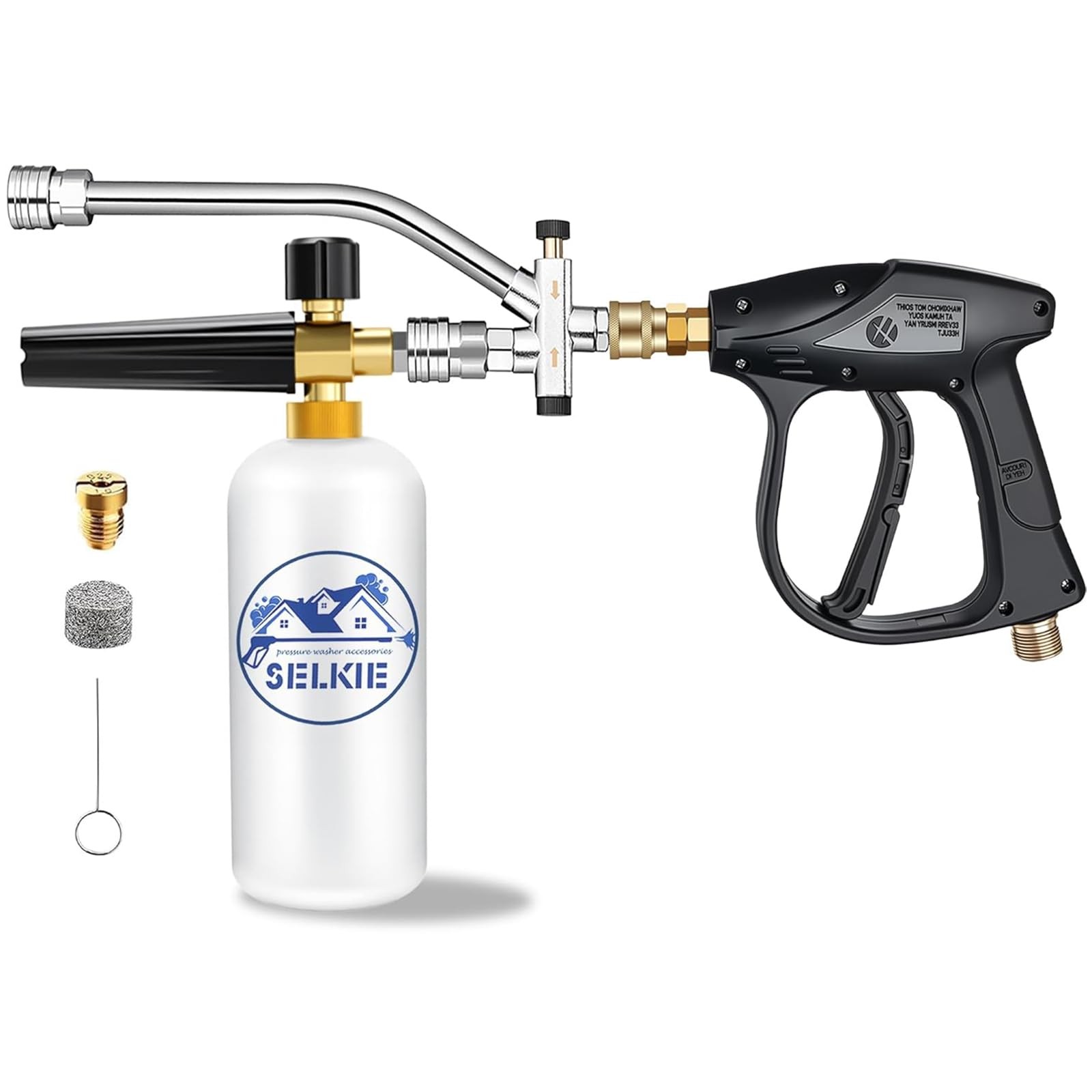 Foam Cannon for Pressure Washer, Foam Cannon Dual Connector Accessory Kits,Pr...