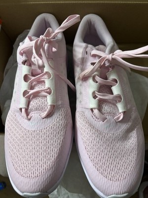 Nike Women's Pink Star Pattern Mesh Low Top Athletic Sneakers Lightweight