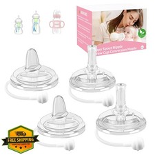 Guxetans Sippy Straw Nipple for Dr. Brown's Wide-Neck 4pk