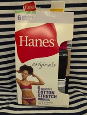 Hanes Women's Bikinis Size7/L Pack Of 6