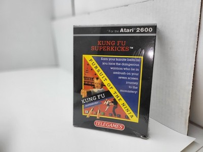 KUNG FU SUPERKICKS CIB W/CREASES FOR PAL ATARI 7800 + 2600 + PLUS NEVER USED E24