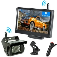 Wireless RVs Backup Camera 5" Monitor Rear View Reverse System for Truck Caravan