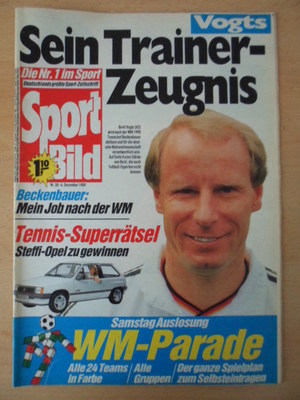 SPORT BILD 50 - 6.12.1989 Berti Vogts WM-Auslösung Uli Stein Frank Wörndl