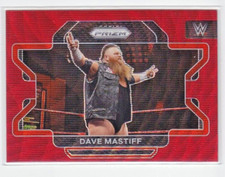 DAVE MASTIFF  ( RED RUBY WAVE PRIZM Card #21 ) 2022 WWE Panini Prizm NXT UK