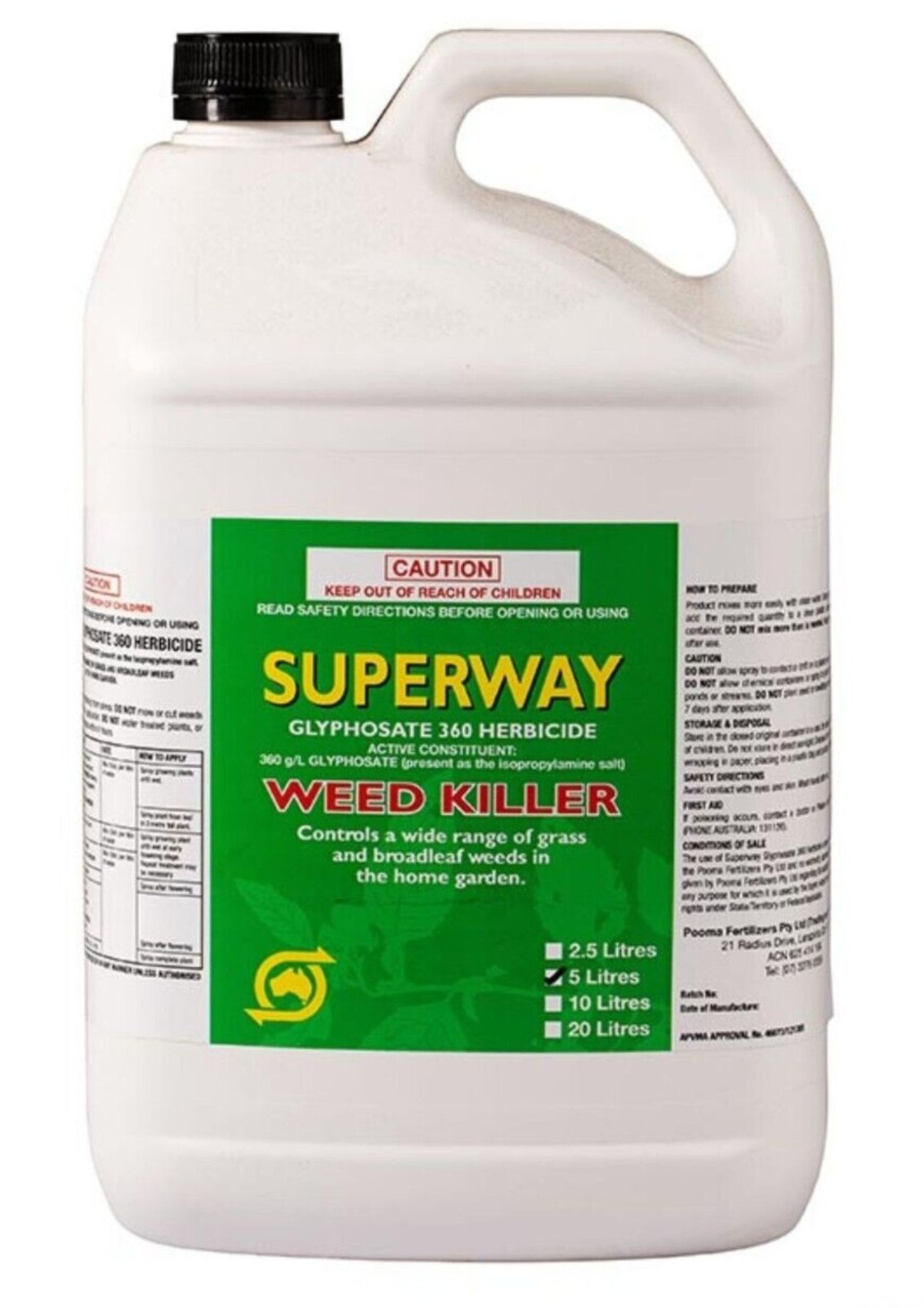 Superway WEED KILLER Glyphosate 360 5Litre eBay