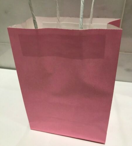 Gift Bags Kraft Paper Carrier Present Handles Wedding Birthday Bag 21cm x 15cm - Picture 5 of 14