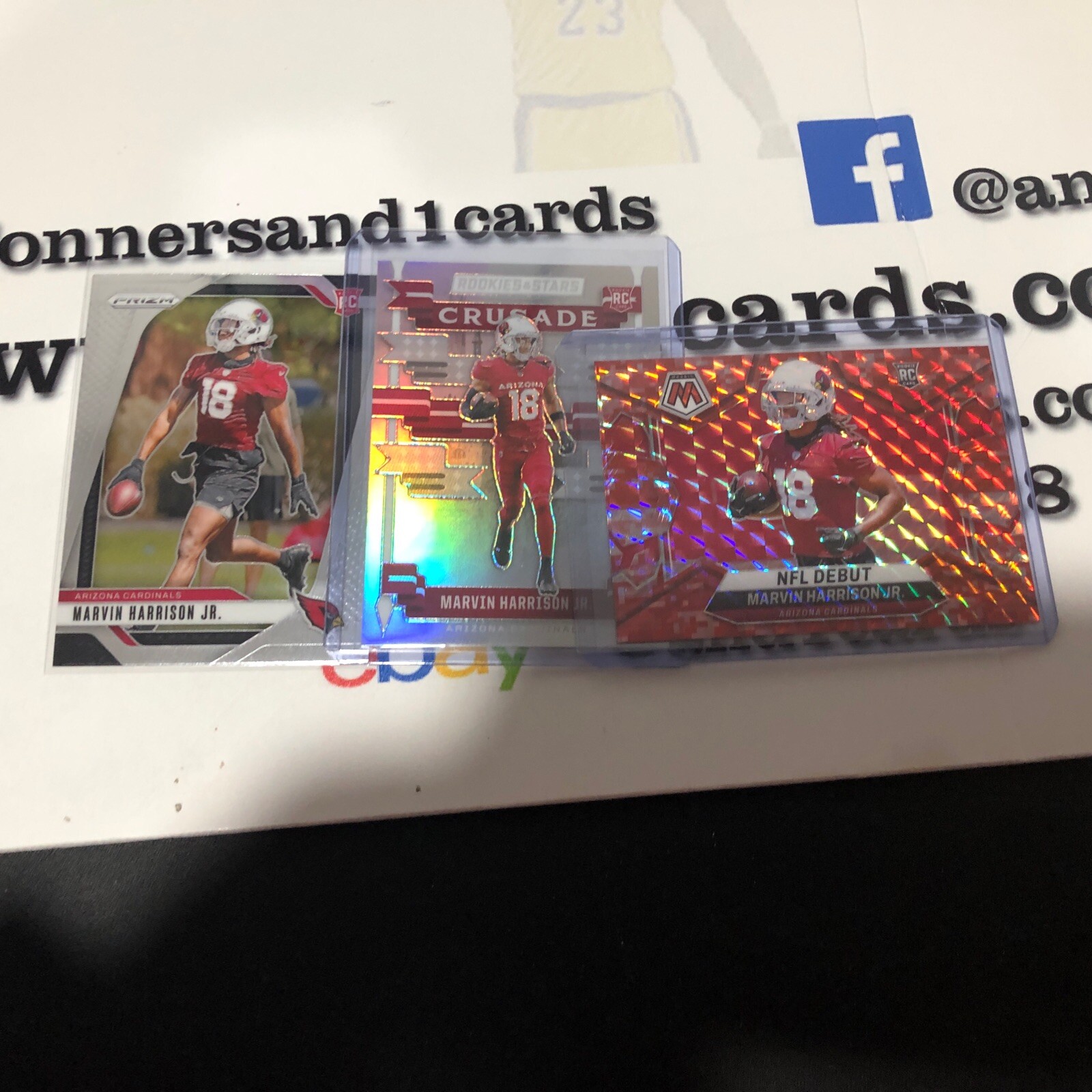 2024 Panini Mosaic - Red Camo Mosaic Marvin Harrison Jr. RC NFL Debut & More