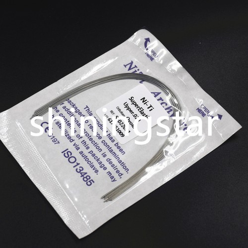 1 Sacchetto Super Elastico Niti Dentale Ortodontico Arco Filo Rotondo Ovoidale Superiore/Inferiore - Foto 23 di 38