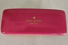 Kate Spade New York Pink Orange Hard Shell Eye Eyeglass Sunglass Case Tiny Flaw