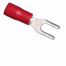Spade Terminal Vinyl 6 Red 22-18 Gauge-75PK
