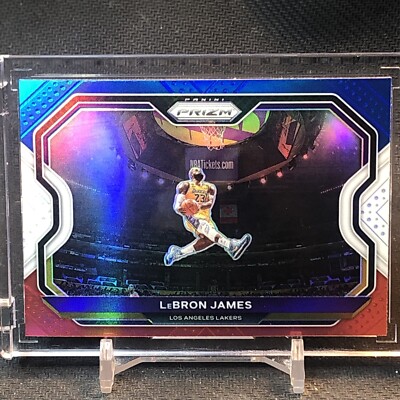 2020-21 Panini Prizm Prizms Red White and Blue #1 Lebron James | eBay