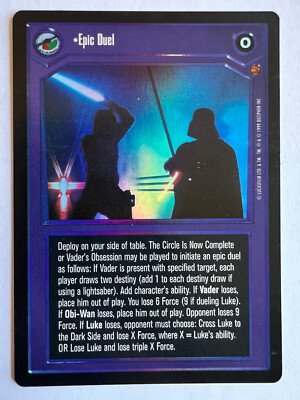 Star Wars CCG Reflections Foil Epic Duel Decipher Limited Edition