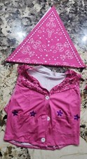 Women's Pink Cowgirl Costume Set Halloween Cosplay Bell Bottom Outfit