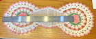 Doilies Lot - 5 pcs Raised Pink Roses Crochet Table Runners  Handmade Vintage-D1 — photo 5