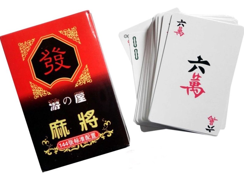 Mahjong Cards, 144 Pcs Chinese Mahjong Playing Cards Set