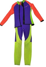 Ski Limited by Design Ski Surf Watersports XL Wetsuit Jacket VTG Purple Green