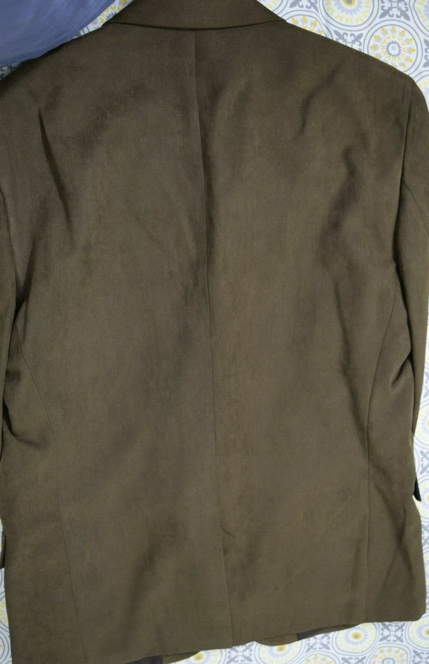 Blazer Abrigo Deportivo Club Room Hombre Microgamuza Marrón 40S 🔥🔥 Foto 2 de 4