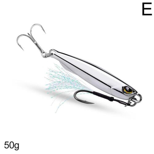 1pc Electroplated Metal Jigs Fishing Lures with Hooks 10g-40g C2R3 R7X7 M2M7 - Bild 16 von 21