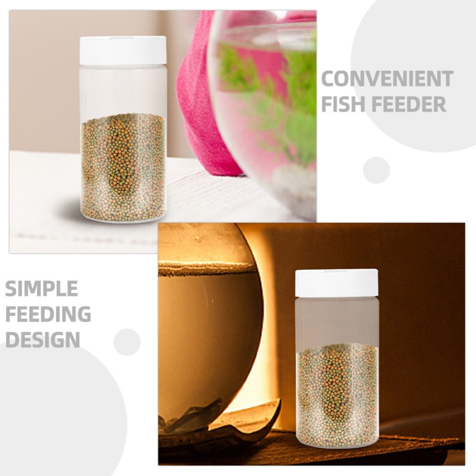 Fish Feed Storage Bottle Fish Tank Feeding Container Fish Feeder Fish