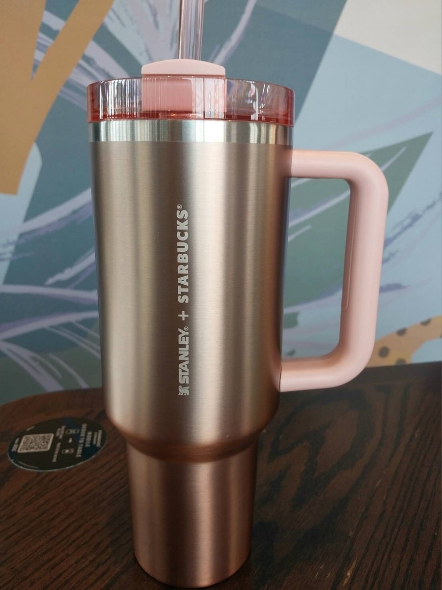 Starbucks Stanley Stanless Steel Valentine Pink Rose Gold Cold Cup