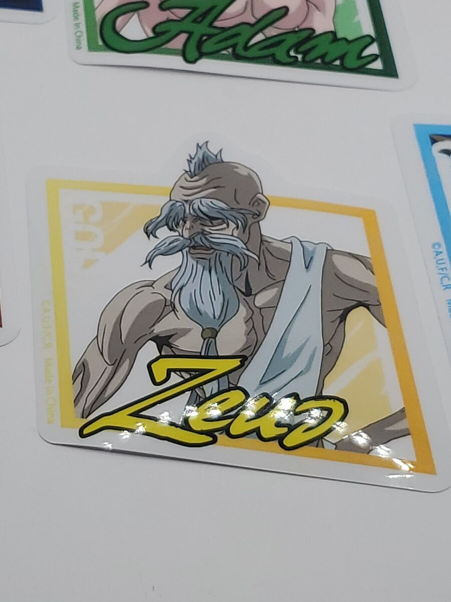 Record Of Ragnarok Adam Thor Poseidon Zeus Sticker Set Of 6 Anime