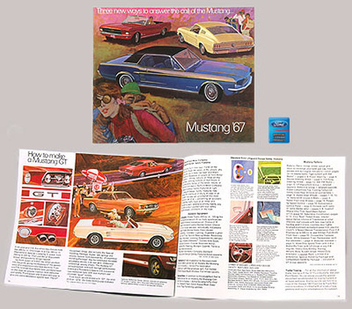 Classic 1967 Ford Mustang Sales Brochure Reproduction Vintage dealer literature - Bild 2 von 2