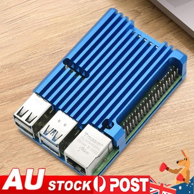 Metal Housing with Heatsink Open Case Design for RPI (Blue Without Fan ...