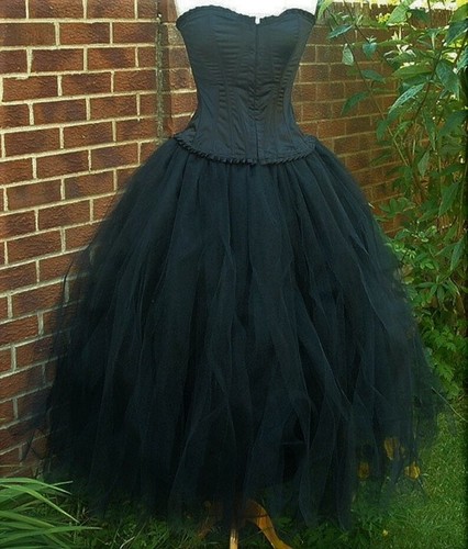 tutu skirt tulle long adult maxi LINED 