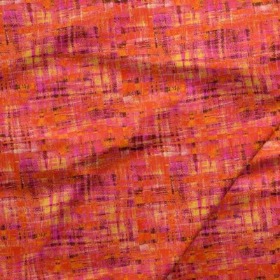 Cotton Brushstrokes Painted-Look Textured Blenders Pink Fabric Print BTY D142.16