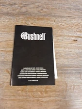 Bushnell Illuminated Red Dot Scope ~  Owners Manual 