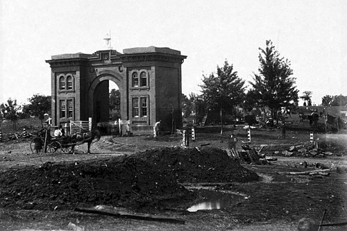 New 5x7 Civil War Photo: Evergreen Gate on Cemetery Hill, Battle of Gettysburg