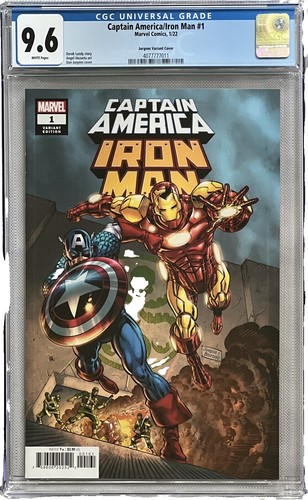 1995 Marvel Metal Captain America Gold Blaster Parallel #2 PSA 9