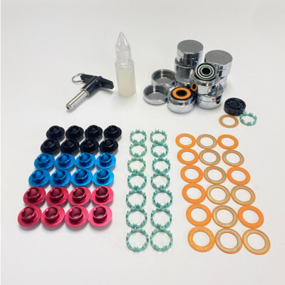 Trurev high end titanium skate bearing kit. Superior roll even when wet.