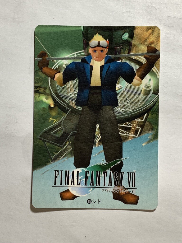 Cid Highwind FINAL FANTASY VII FF7 SQUARE japanese 1997 card