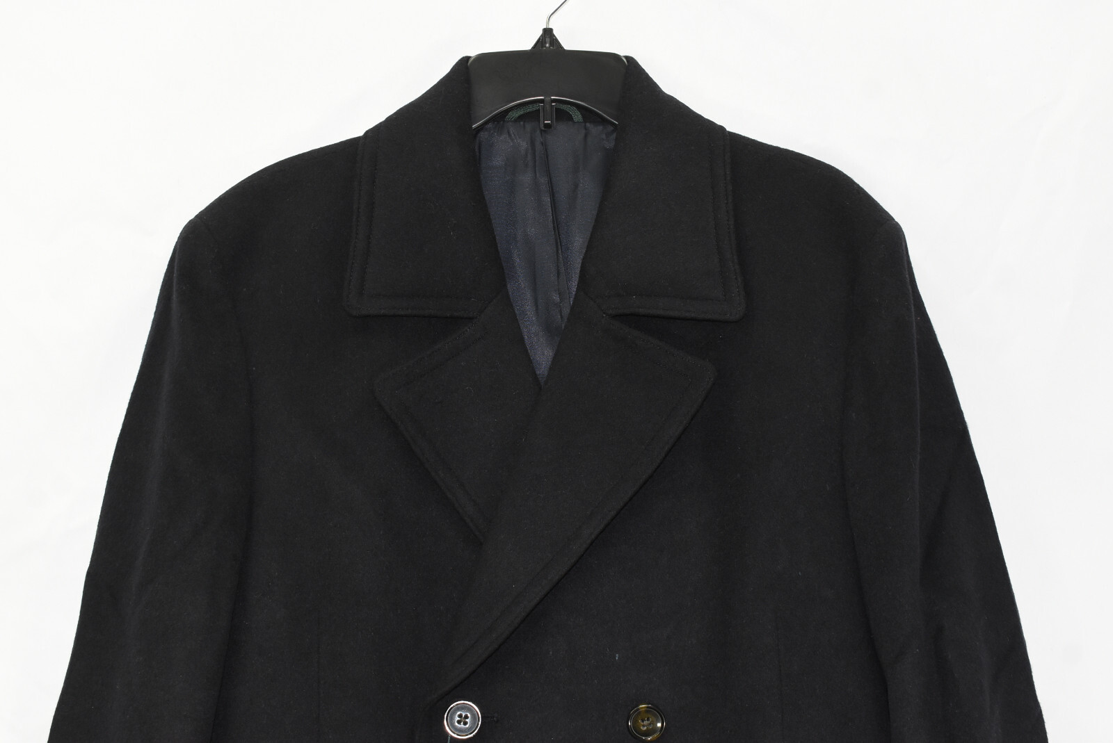 men's classic fit double breasted lumber peacoat