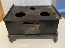 Antique German miniature doll house tin Stove