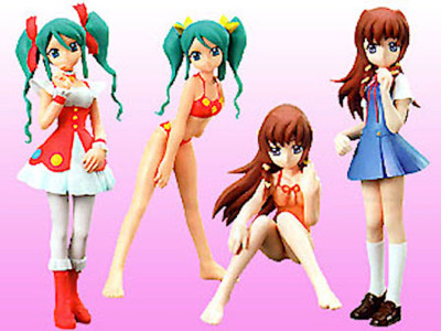 Bandai Moe A La Mode Gashapon Set of 4 figure girl swim